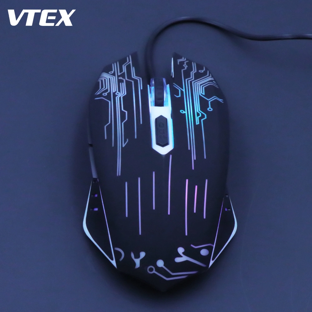 Wired Colorful RGB LED Light Glowing New Gaming Mouse