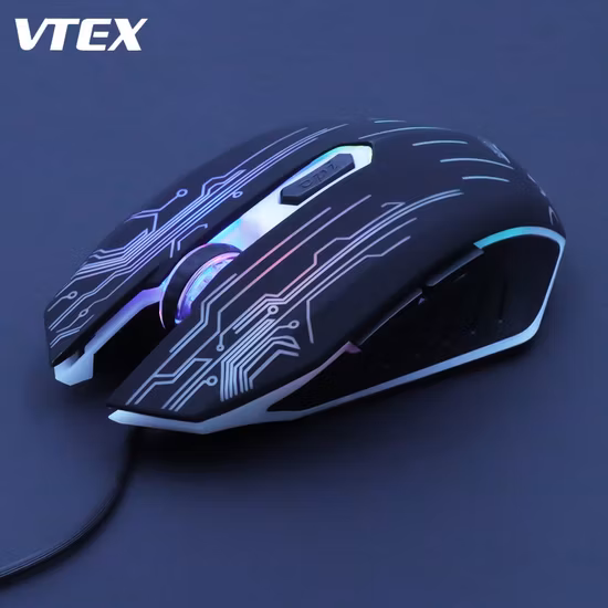 Проводная красочная светодиодная подсветка RGB, новая игровая мышь